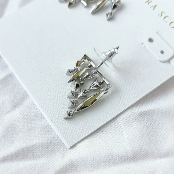 Quinn Silver Ear Climber Earrings NEW - Picture 3 of 3